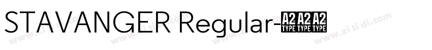 STAVANGER Regular字体转换
